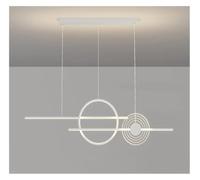 GGYTMQL Minimalismo Creativo Lámparas LED de iluminación Colgante Moderna para Sala de Estar Candeliers Circulares de decoración del hogar Lámparas Colgantes (Azul)