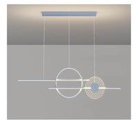 GGYTMQL Minimalismo Creativo Lámparas LED de iluminación Colgante Moderna para Sala de Estar Candeliers Circulares de decoración del hogar Lámparas Colgantes (Azul)