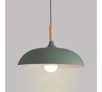 GGYTMQL - Minimalista Metal Color Chandelier Restaurante de Aluminio Lámpara de Aluminio Decoración de iluminación de Techo de Estilo Industrial (Azul, 40 cm)