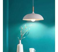 GGYTMQL - Minimalista Metal Color Chandelier Restaurante de Aluminio Lámpara de Aluminio Decoración de iluminación de Techo de Estilo Industrial (Azul, 40 cm)