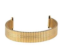 GGYTMQL Mira correa, extensión elástica de acero inoxidable reemplazos de banda de relojes para hombres Mujer pulsera de brazalete sin correa de hebilla