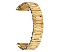 GGYTMQL Mira correa, extensión elástica de acero inoxidable reemplazos de banda de relojes para hombres Mujer pulsera de brazalete sin correa de hebilla