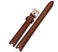 GGYTMQL Mira Correa para Anne Klein Watchband Notch AK Girl Simple Elegant Bindo Small Dial Retro Watch Band 12 mm White/Red-Steel/12 mm