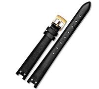 GGYTMQL Mira Correa para Anne Klein Watchband Notch AK Girl Simple Elegant Bindo Small Dial Retro Watch Band 12 mm White/Red-Steel/12 mm