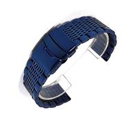 GGYTMQL Mira Correa para Hombres Metal de Acero Inoxidable de Metal 20 mm de 22 mm de 24 mm Reloj Accesorios de Pulsera/Oro rosa/20 mm