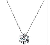 GGYTMQL Mujeres 925 Collar de circón Square Square Diamond Choker Collar para Joyas de Fiesta