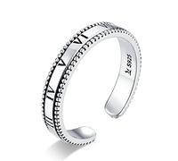 GGYTMQL Numeral Ring para mujeres Anillos ajustables Estilo de banda Joyería Unisex