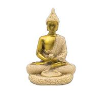 GGYTMQL Ornamento de jardín 16 Estatua de Estilo de Estilo Naturaleza de Arenisca Buda Buda Fengshui Figurina Meditación en Miniatura Decoración del hogar 3