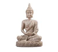 GGYTMQL Ornamento de jardín 16 Estatua de Estilo de Estilo Naturaleza de Arenisca Buda Buda Fengshui Figurina Meditación en Miniatura Decoración del hogar 3