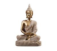 GGYTMQL Ornamento de jardín 16 Estatua de Estilo de Estilo Naturaleza de Arenisca Buda Buda Fengshui Figurina Meditación en Miniatura Decoración del hogar 3
