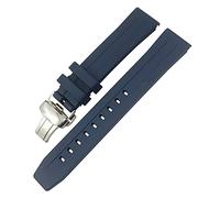 GGYTMQL Para Tissot 1853 SEASTAR T120 T114 Banda de vigilancia Sport Buceo Black Blue Strap Strap Silicone Cablo de 19 mm de 20 mm Banda de reloj