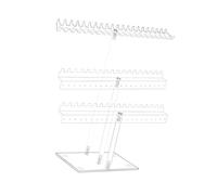 GGYTMQL Pastel de Ahorro de Soporte de Joyas acrílicas de 3 Niveles en tacón Alto para organizar Pulseras de Collar y Anillos