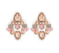 GGYTMQL Pendientes con Cerradura de Nuez Femenina, joyería geométrica, Estilo de Roca
