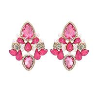 GGYTMQL Pendientes con Cerradura de Nuez Femenina, joyería geométrica, Estilo de Roca