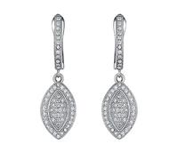 GGYTMQL Pendientes de aretes Pendientes de Pendientes lágrimas Micro Pave Pave Clear Cirón Delicado Joyería Fina