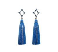 GGYTMQL Pendientes de Borla Bohemia para Mujeres - Pendientes de Estrellas de Diamantes Brillantes Estrellas y aretes Marginales de Luna, Colgante de Moda de Estilo étnico Bohemio para Regalos de