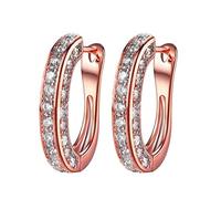 GGYTMQL Pendientes para Mujeres, aretes Iniciales de corazón Pendientes de Cuero para Mujeres Pendientes de lámpara de Lujo Pendientes de Diamantes de Moda de Lujo Pendientes de San Valentín para