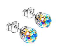 GGYTMQL Pendientes para Mujeres, Lindos Juegos de Pendientes Pendientes de Regalo de cumpleaños de Navidad Regalos del día de la Mujer Cristales DE Valiente para Mujer Paras DE CARRILES DE CRISIÓN