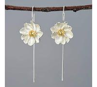 GGYTMQL Pendientes para Mujeres, Pendientes de jazmín al Estilo Chino en S Pendientes de Mujeres de