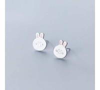 GGYTMQL Pendientes para Mujeres, Pendientes de Mujeres Coreanas S925 Pendientes Lindos de Conejo Lindos Pendientes de Animales Personalizados una Pareja