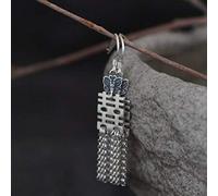 GGYTMQL Pendientes para Mujeres, Pendientes de oído S925 Retro Pearl Cadena Tassel Tada Tada Eadrings de Estilo étnico