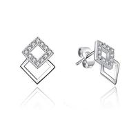 GGYTMQL Pendientes para Mujeres, Pendientes esterlinas aretes geométricos Cortos con Pendientes Simples de circón, 925 Pendientes,