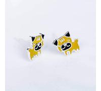GGYTMQL Pendientes para Mujeres, Pendientes geniales con Gotas de Color Pendientes de Esmalte para Perros de Cachorro,