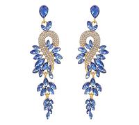 GGYTMQL Pendientes Personalizados para Mujeres Cristal Luxury Pendientes Largos de Mujeres Pendientes Personalizados Joyas Pendientes para Mujeres