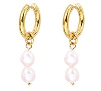 GGYTMQL Pendientes y encantadores Pendientes de Perlas de Agua Dulce Damas Pendientes de Personalidad Simple Accesorios para Fiestas Pendientes de Mujeres