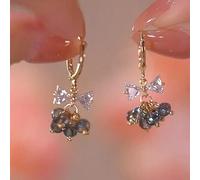 GGYTMQL Pendisores de circón espumoso Pendientes Largos para Mujeres Joyas de Boda Regalos de cumpleaños