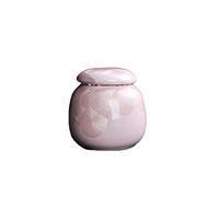 GGYTMQL Pequeña urna Funeral Cenizas para Adultos, urnas de cremación para Gato de Perro Mascota, Recuerdo de cerámica Rosa, urna de entierro en casa o Cementerio, 6.10in3