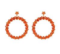 GGYTMQL Personalidad de Mujeres Joyas de diezuanía Personalidad Geométrica Pendientes de Colgante Redondo Joyas para Mujeres Pendientes de Mujeres