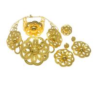 GGYTMQL Productos de niñas 4 PC Schilling Weletry Jewelry Jewelry Sets for Women Collar Pendientes Pendientes Rings Rings Juegos de Joyas de Novia para Mujeres Accesorios de Vestuario de Fiesta