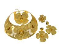 GGYTMQL Productos de niñas 4 PC Schilling Weletry Jewelry Jewelry Sets for Women Collar Pendientes Pendientes Rings Rings Juegos de Joyas de Novia para Mujeres Accesorios de Vestuario de Fiesta