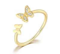 GGYTMQL Productos de niñas Anillos Anillo Joyería Mujeres Anillo de mariposa ajustable para mujeres Anillos de delicado con regalos de apertura