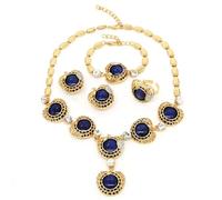 GGYTMQL Productos para niñas 4 PC Sets de joyería de Boda para Mujeres Pendientes de Collar espumoso Pendientes de Anillo de sujeción de la Novia Juegos de Joyas de Novia para Regalos de Compromiso