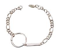 GGYTMQL Pulsera de cadena de gran círculo temperamento femenino regalo hecho a mano