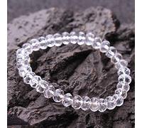 GGYTMQL Pulsera de encanto Gemita Gemita Natural Pulsera de cuarzo transparente para mujeres Feng Shui Bracelet Reiki Chakra Crystal Quartz Bracelet Amuleta Amuleta Atraer la riqueza Buena suerte