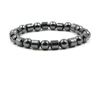 GGYTMQL Pulsera de Lava de Aceite Esencial para Mujeres, Pulsera de Piedra de 10 mm para Mujeres Pulseras estiradas de 19 cm