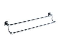 GGYTMQL Railas de Toallas, Rejilla de Toallas, Rejilla de Toalla, Rejillas de Toallas de Barra de Toalla Doble, Estante de Toallas de baño de Acabado Cromado de Cobre único con corrosión autoadhesiva