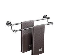 GGYTMQL Ratchs de Toallas, Estante de Toalla 304 Barra de Toalla cepillada SUS304 Soporte de Barra Doble de Acero Inoxidable Barro de Toalla de baño con óxido montado en la Pared Barra de Toallas