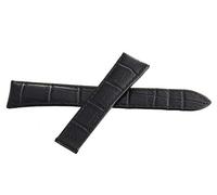 GGYTMQL Raymond Weil 20 mm Strap de banda de reloj de cuero negro v2.16