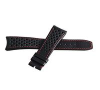 GGYTMQL Raymond Weil Freelancer 22 mm de cuero negro de cuero rojo CANTRA DE BANDA DE RELOJ TO9618 2.16