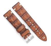 GGYTMQL Reloj de cuero correa a mano costura hechas de reloj vintage para hombres cinturones bandas de reemplazo