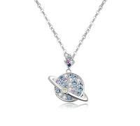 GGYTMQL S925 Collar de Plata Bola Piedina Clava Cadena de Mujeres de Claves
