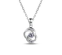 GGYTMQL S925 Collar de Plata esterlina Colgante de Cadena de clavículas para Mujeres Versión Simple Japonesa y Coreana de Joyas de Plata