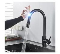 GGYTMQL Sensor del Sensor de la Cocina del Grifo táctil del Grifo del Grifo del Grifo para la batería del Sensor del Toque de Cocina Grifo de Cocina (Negro C)