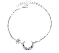 GGYTMQL Sliver Crescent Moon Star Stars ajustable Pulseras de brazalete para mujeres accesorio de brazalete de regalo