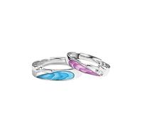 GGYTMQL Sterling Metal Open Dingo Ring Pare Personalidad Personalidad Sterling Metal Ring Men and Women Bracelet Regalos para el Anillo de Amantes, Abertura Ajustable
