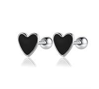 GGYTMQL Sweet Glaze Heart Torning Pendientes para Mujeres Joyas Finas de Boda